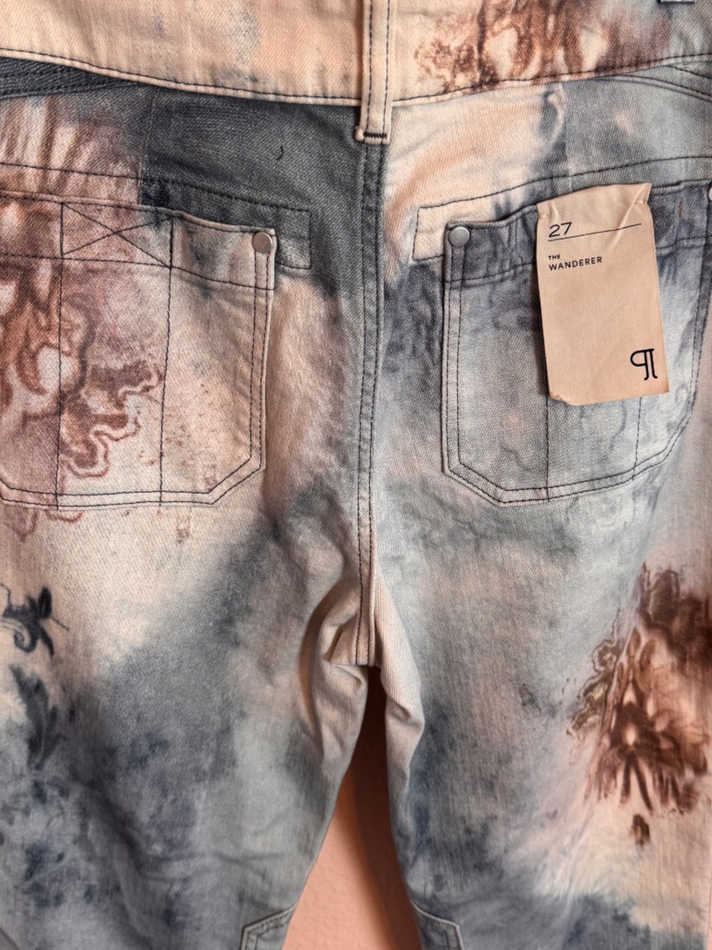 NWT Pilcro The Wanderer Mid-Rise Relaxed Tapestry Jeans Sz 27 - Picture 6 of 9